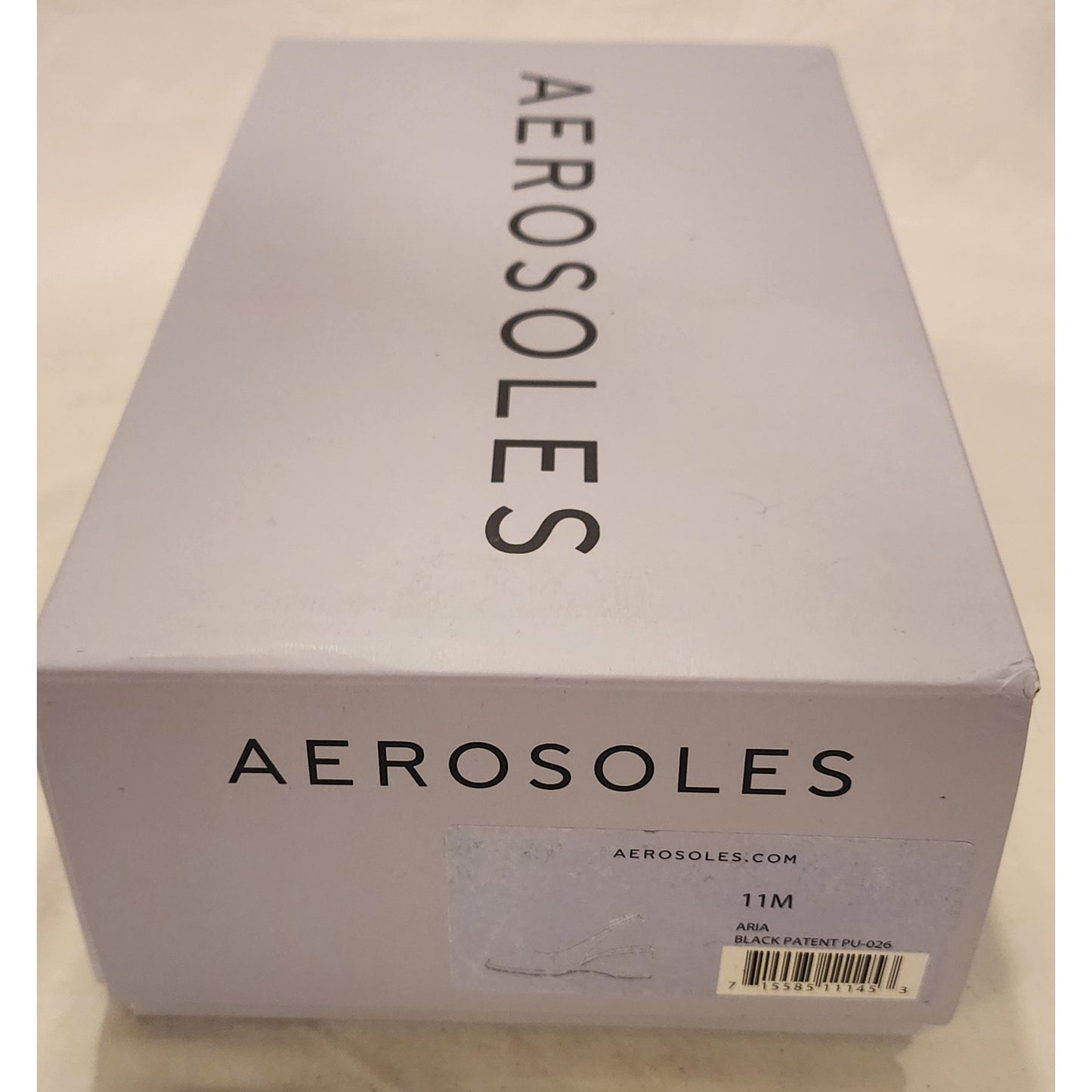 Aerosoles Aria Black Patent Slingback Wedge 11M NIB Comfort Shoes