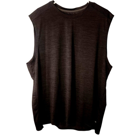 DSG Mens Sleeveless Athletic Shirt Tank Top Black Gym Activewear Size 2XL