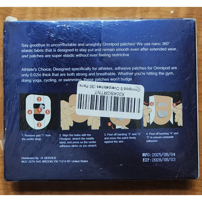 Adhesive Patch Sensor Protect – Waterproof 30 Pack – Exp 8/3/2028 NEW