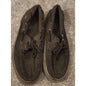 Vans Off The Wall Mens Size 11.5 Canvas Slip On Boat Shoes Black Rag Top