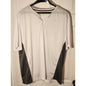 MSX Michael Strahan Mens XXL Quick Dry No Iron Golf Polo Shirt White Gray