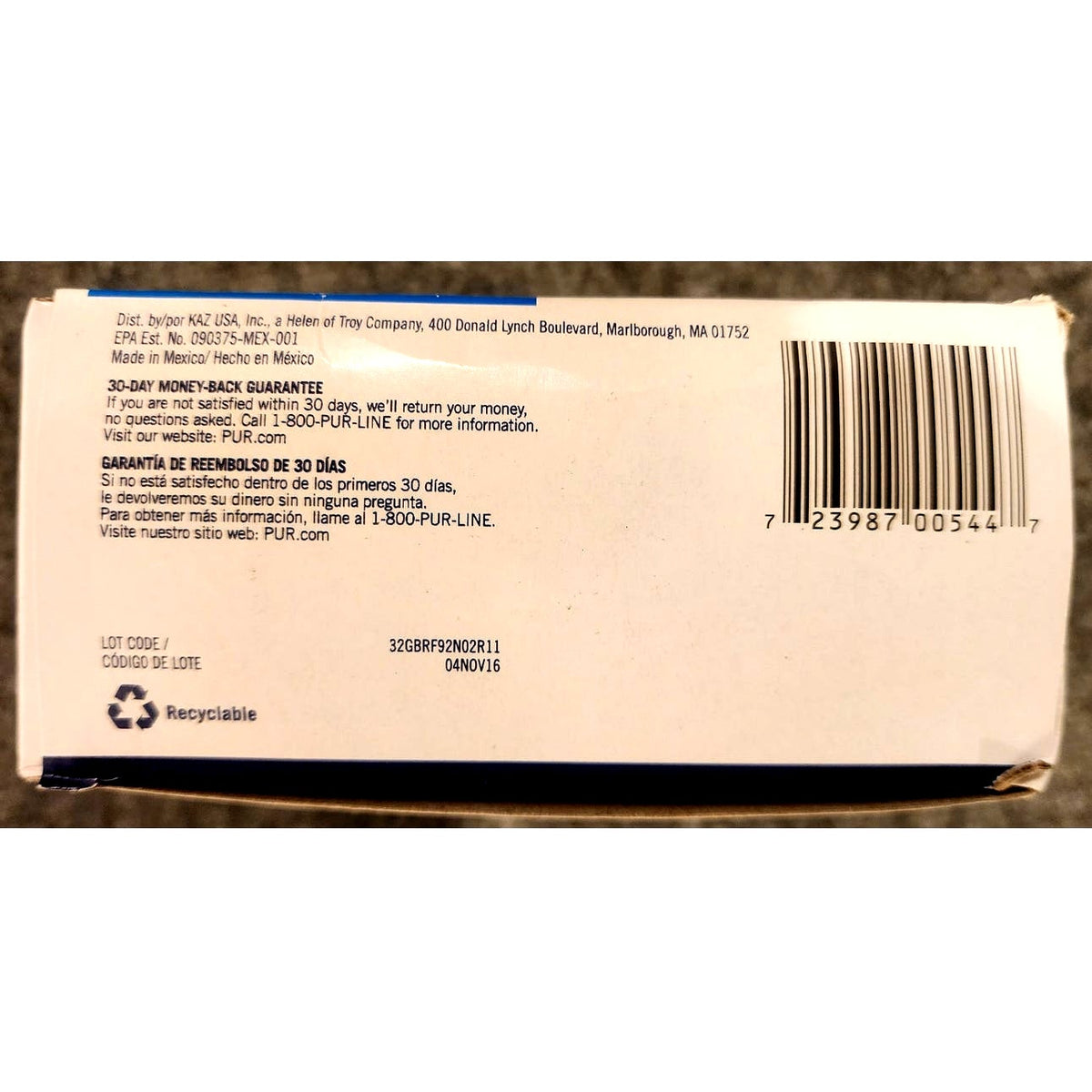 PUR RF-9999 MineralClear Water Filter Replacement Cartridge Sealed