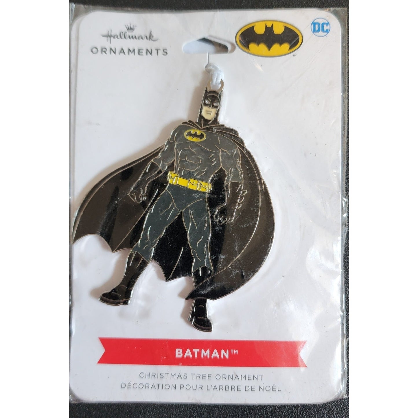 2 Pack - Hallmark 2022 BATMAN Flat Metal Christmas Ornament