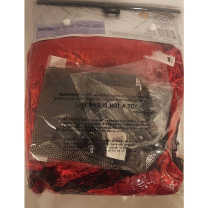 California Costume Red Riding Hood Tween XL 12‑14 Crushed Velvet Dress NWT