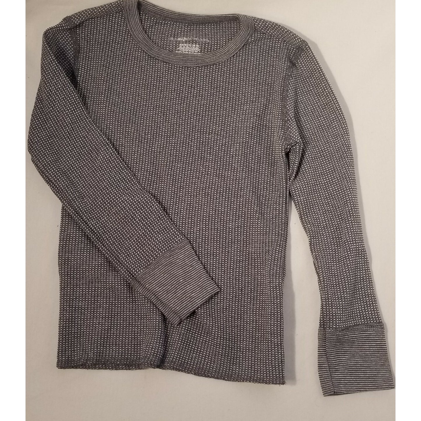 2 - Fruit Of The Loom Women/Girl - XS/XCH (4-5) - Waffle Crew Long Sleeve