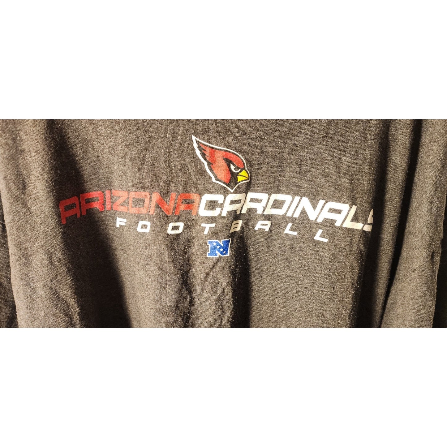Vintage Majestic Arizona Cardinals NFL Football Long Sleeve Shirt Gray 2XL