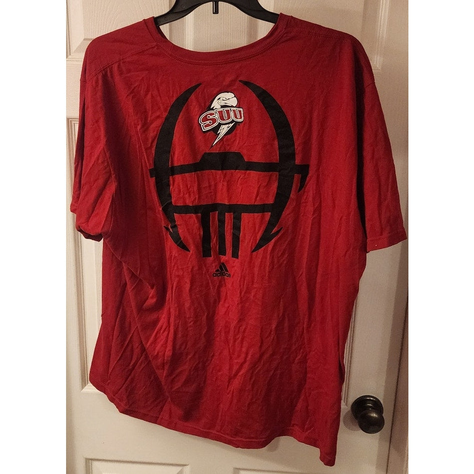 Adidas Southern Utah Football T‑Shirt 2X Red SUU Tee