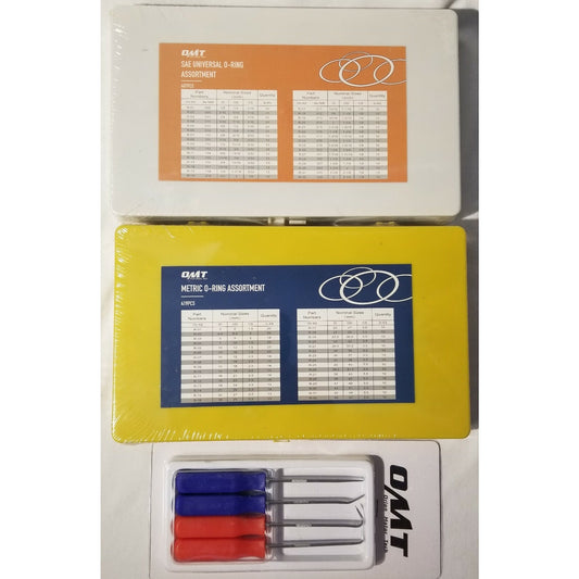 Set of - OMT 826pc Universal Assorted O Ring Kit in 32 Sizes-SAE and METRIC -NEW