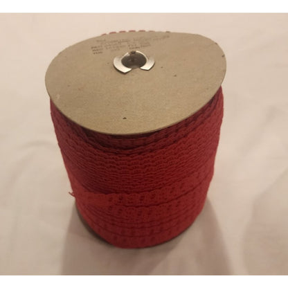 302 Yards - RED Lace Trim - 7/8" - Native Textiles - #24962 - Red27572