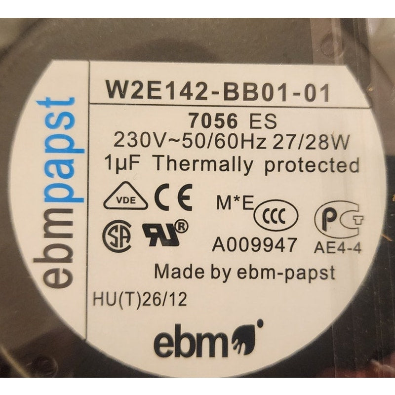 ebm-papst W2E142-BB01-01 Axial Fan 230V 27W Industrial Cooling Fan New