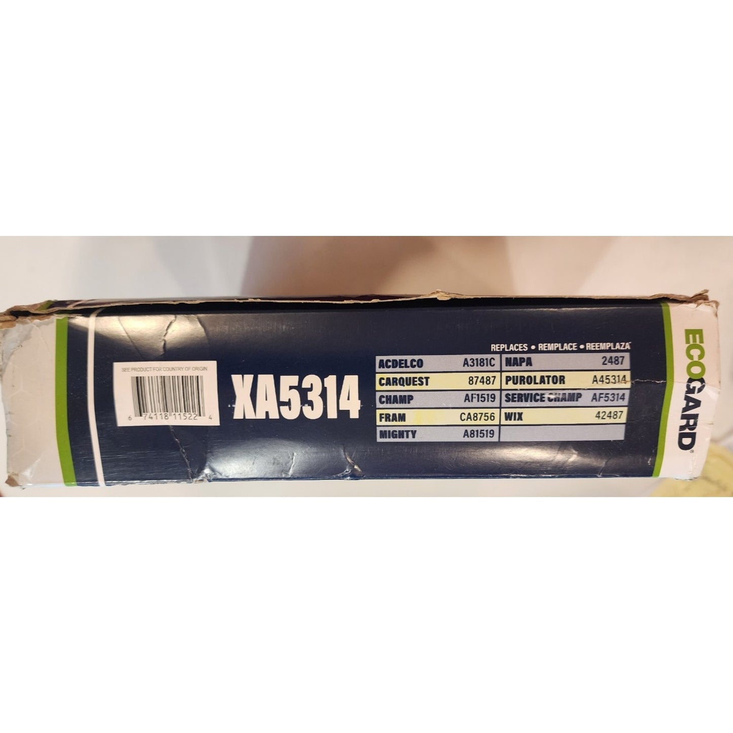 Ecogard XA5314 Air Filter - Fits Silverado 1500 1999-2017, Tahoe 2000-2019