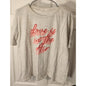 Maurices Love Is in the Air Tee Gray XL Pink Graphic Shirt