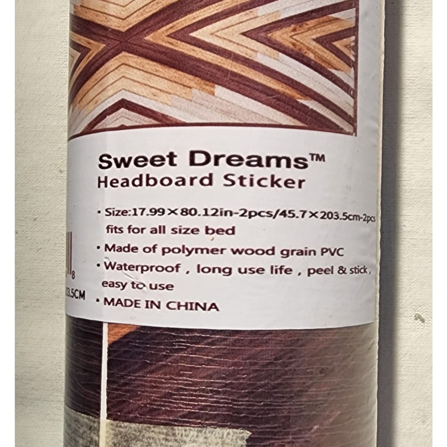 Sweet Dreams Headboard Sticker - All Size - 17.99" X 80.12" X 2 Pieces - Funlife
