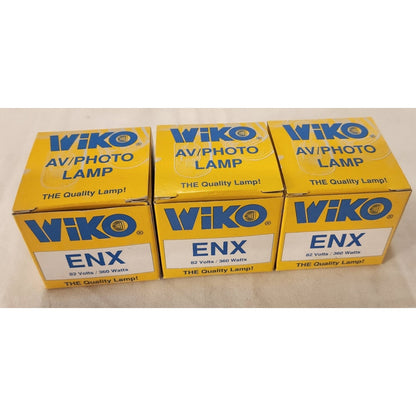 Set of 3- Wiko ENX 82V 360W AV Photo Projector Lamp Bulb New in Box Vintage NOS
