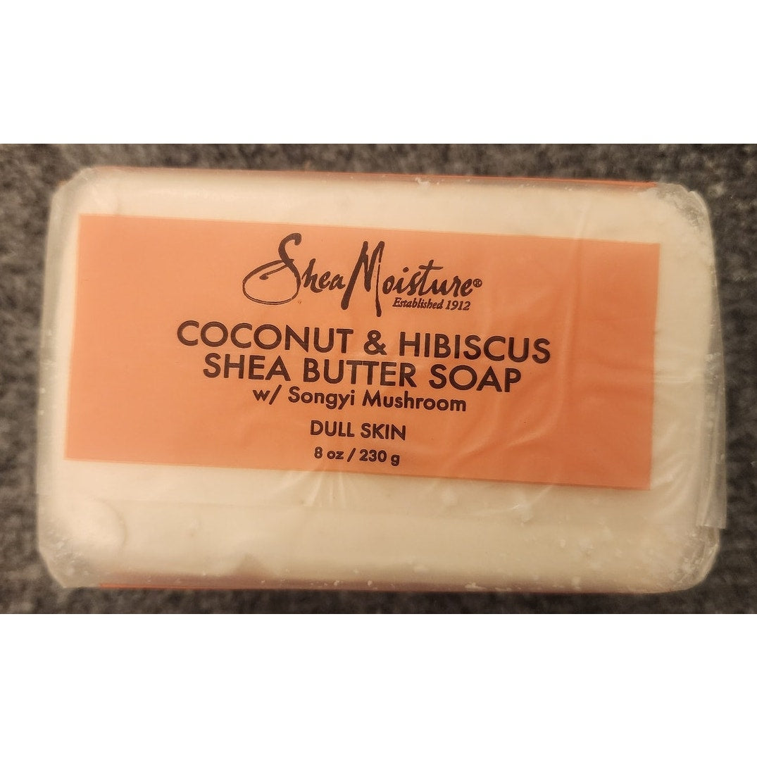 SheaMoisture Coconut Hibiscus Shea Butter Soap Bar 8oz New Factory Sealed