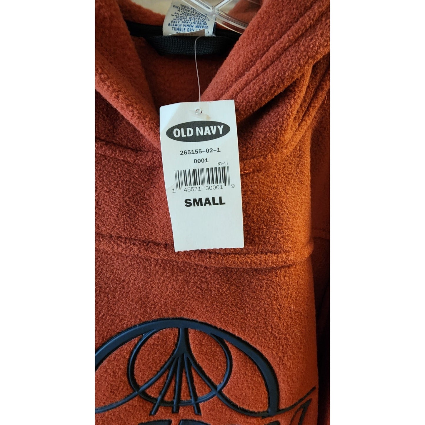 Old Navy Performance Fleece Pullover Hoodie - Rust - Small - Colorado UsREG Logo