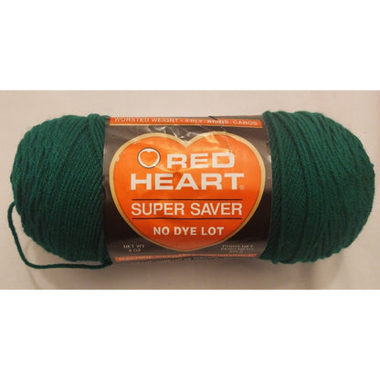 Red Heart - Super Saver - No Dye Lot -368 Paddy Green - 1 Skein