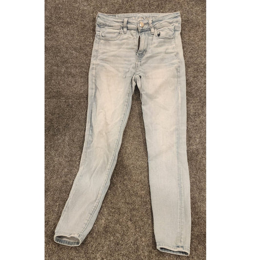 American Eagle Outfitters Girls Size 2 Light Blue Denim Pants Jeans