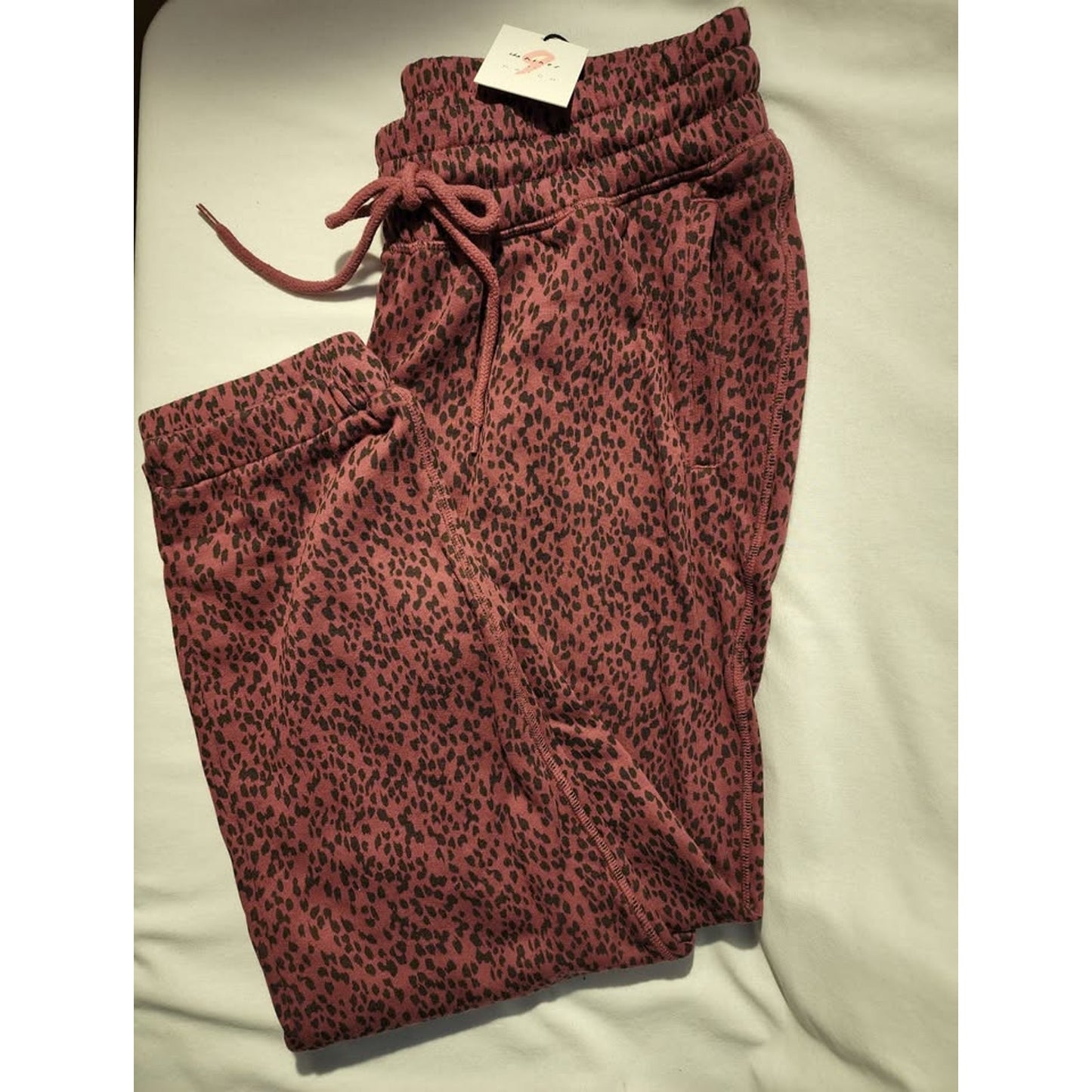 Maternity Sweat Pants by The Nines By Hatch - Berry Multi Colored-XS