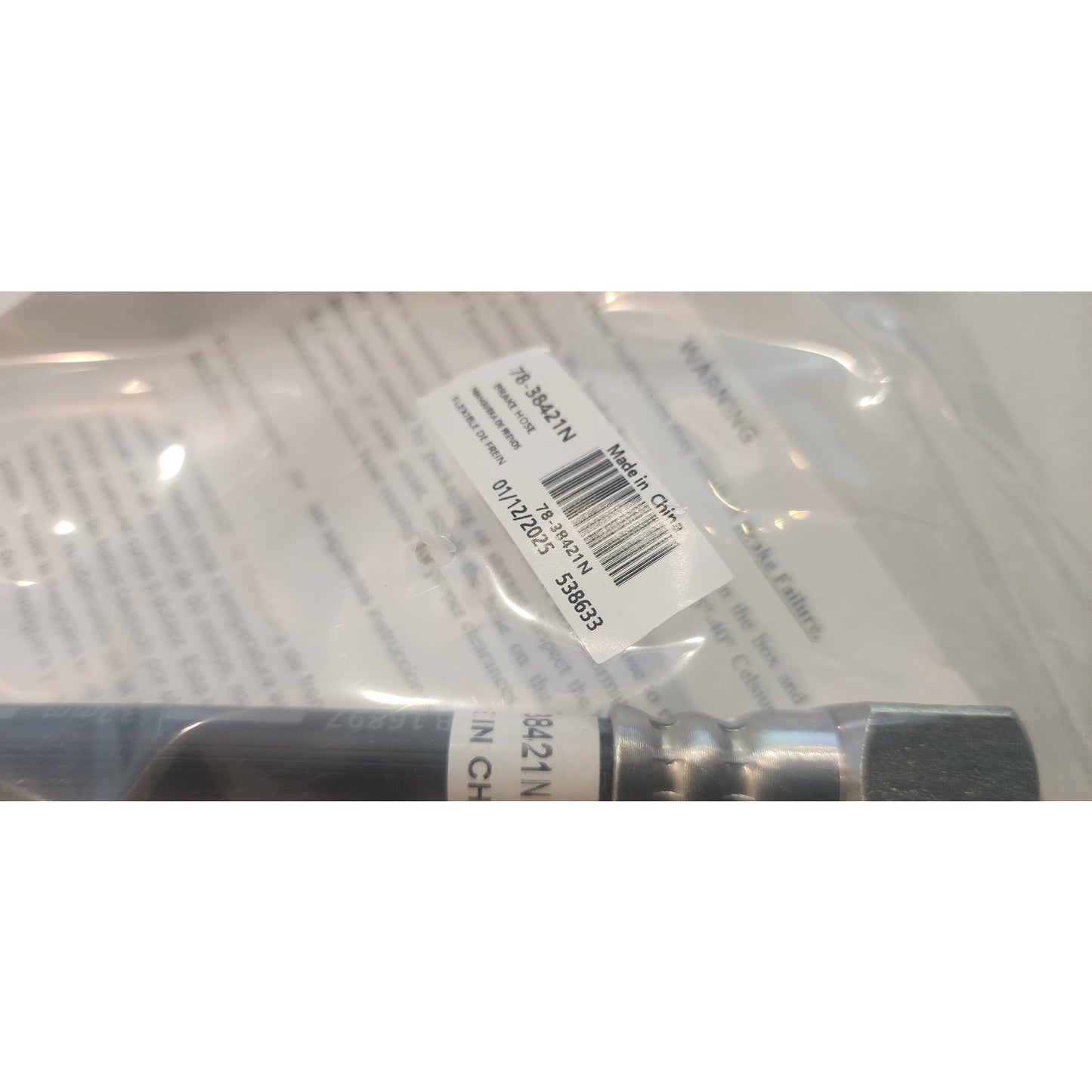 Ultra Premium Brake Hose - 38421 - 6.8 in. - New in Package - NAPA
