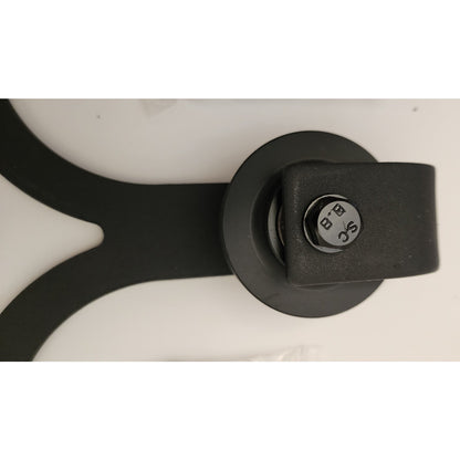 CALHOME - Sliding Door Track Hardware Replacement - Black Rustic Star