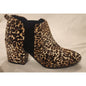 Qupid Leopard Print Ankle Boots Size 10 Slightly Used
