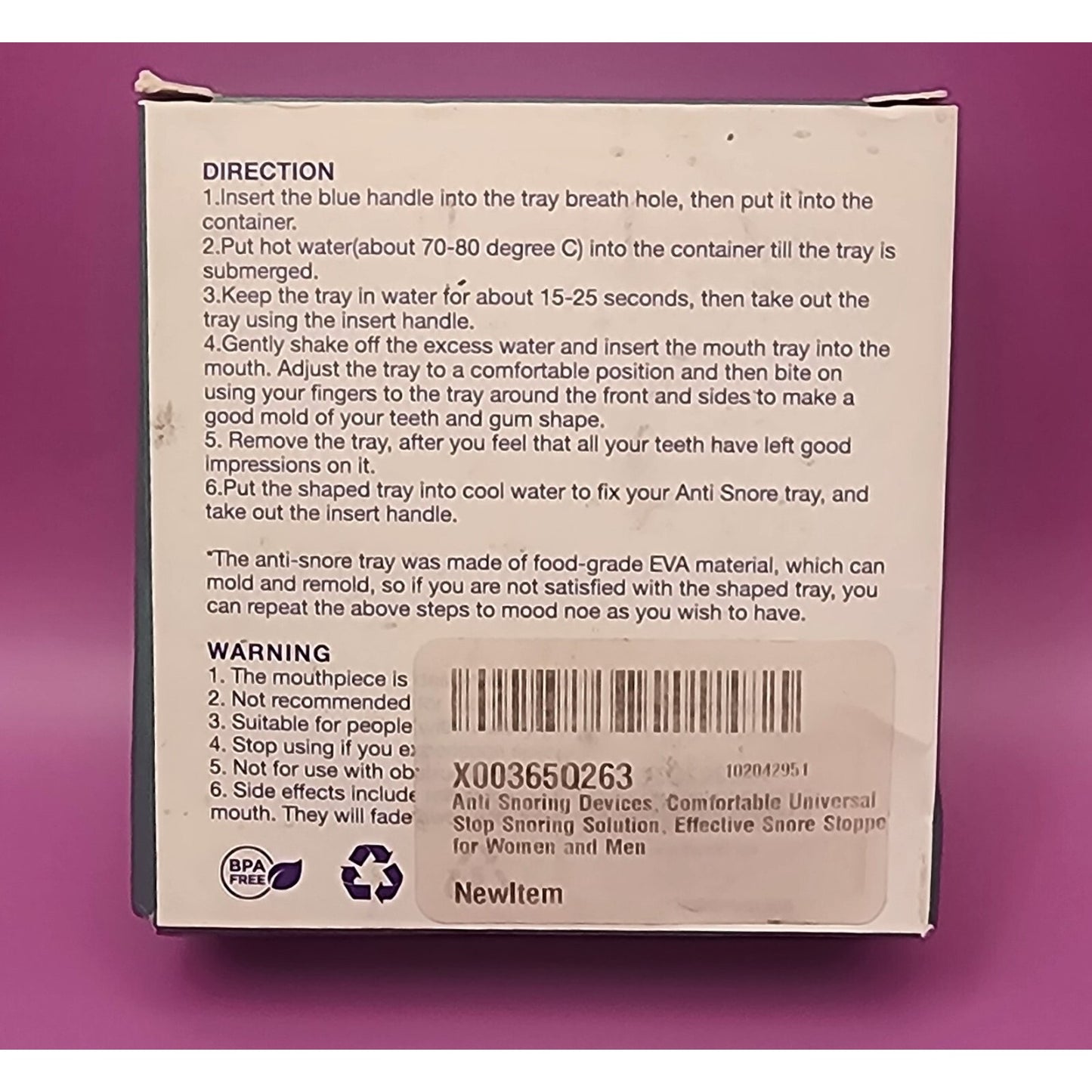 Novome - Anti Snoring Device - Mouth Guard - Free USA Shipping