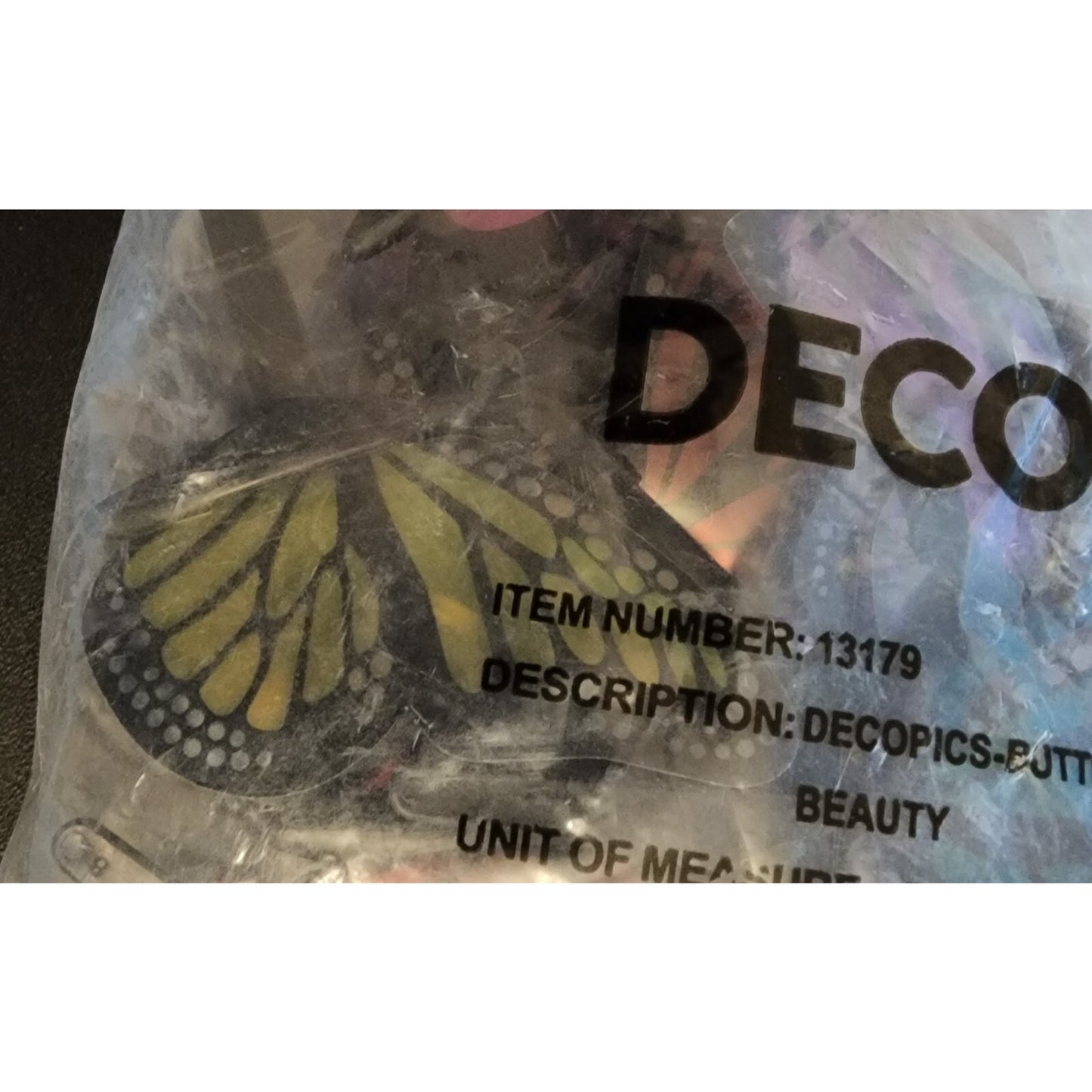 Butterfly picks - 36 count - cupcake/ Cake toppers - Decopac - unopened package