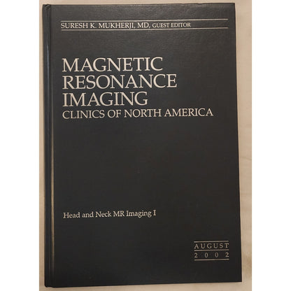 Magnetic Resonance Imaging Clinics of North America August 2002 Hardcover