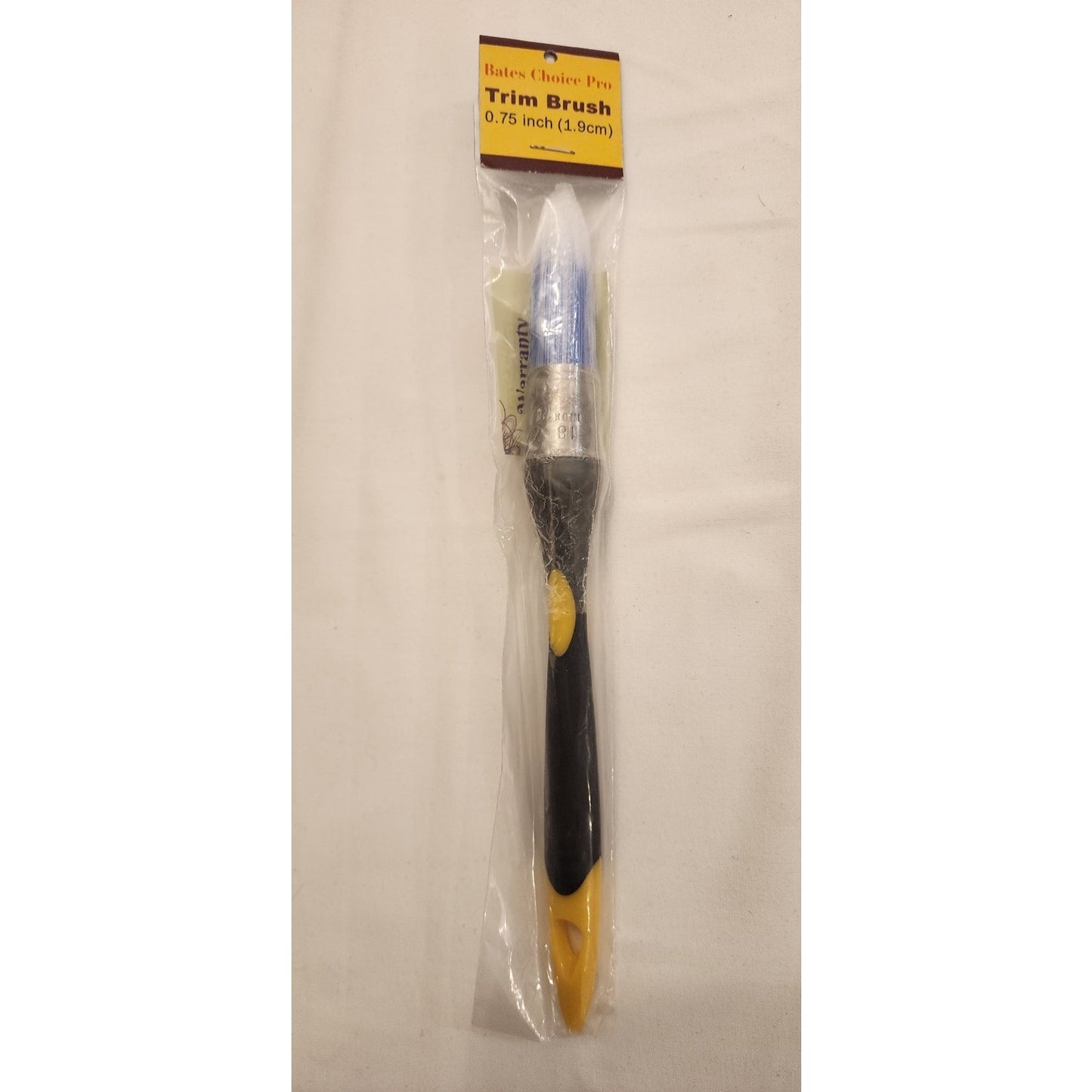 Bates Choice Pro - Trimmer Brush - 0.75 Inch Edger Painting Tool - Yellow-Black