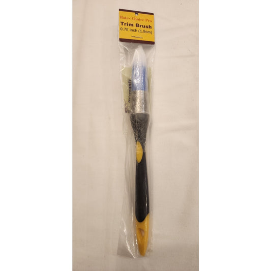 Bates Choice Pro - Trimmer Brush - 0.75 Inch Edger Painting Tool - Yellow-Black