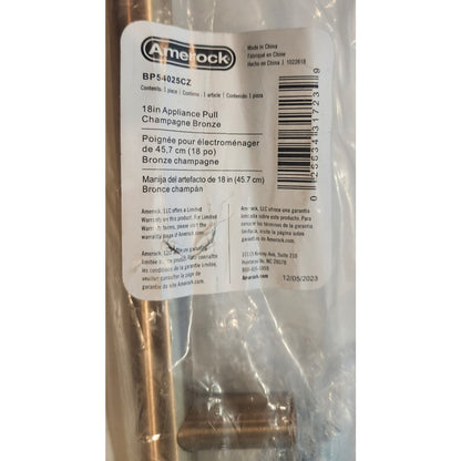 Amerock - BP54025 - 18" Center to Center Bar Pull - Drawer, Door, etc. - Bronze