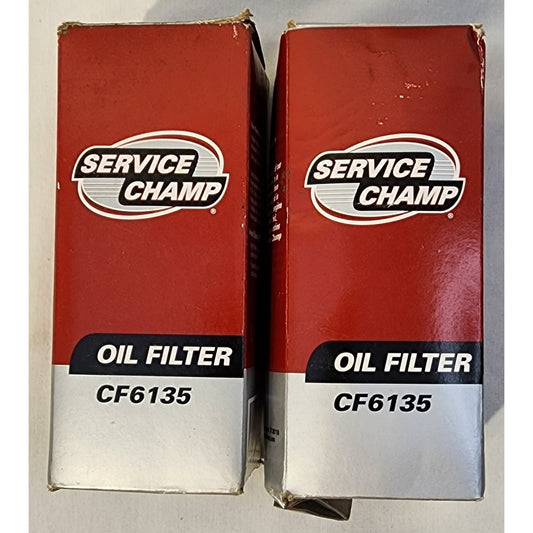 Two (2 - )Service Champ Oil Filters - CF6135 -Chrysler 2012-13, 3.6L engine. NEW