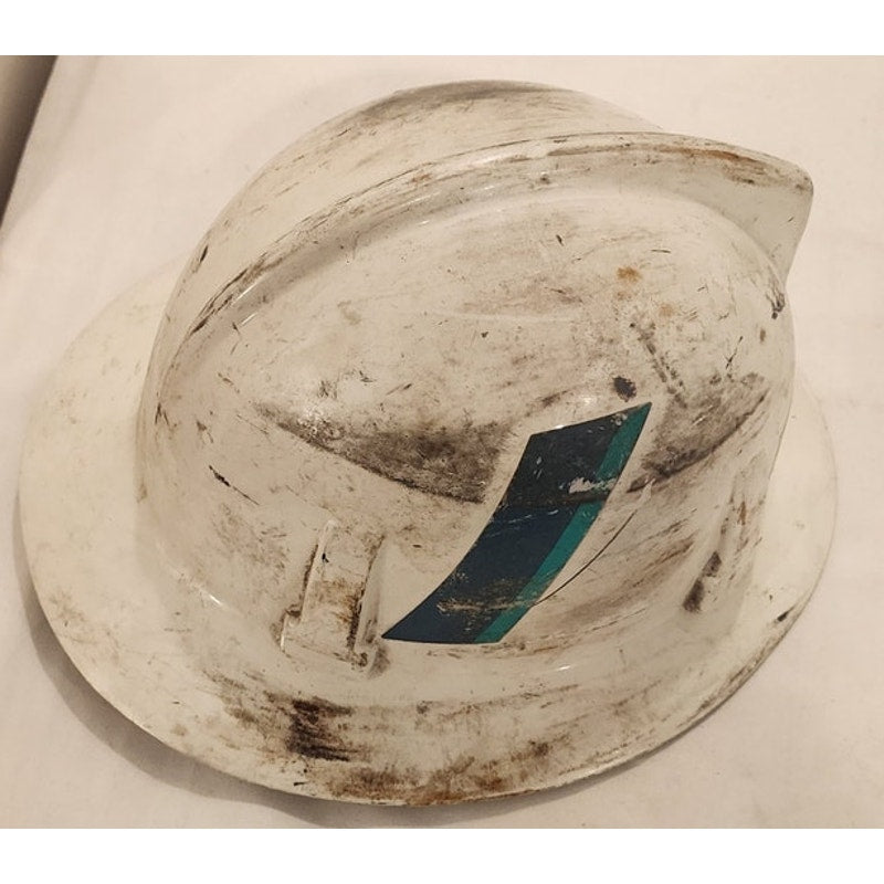 Vintage Qwest US West Lineman Hard Hat Authentic MSA V-Gard Telephone Helmet