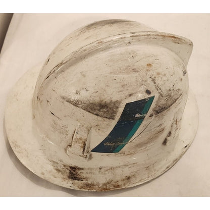 Vintage Qwest US West Lineman Hard Hat Authentic MSA V-Gard Telephone Helmet