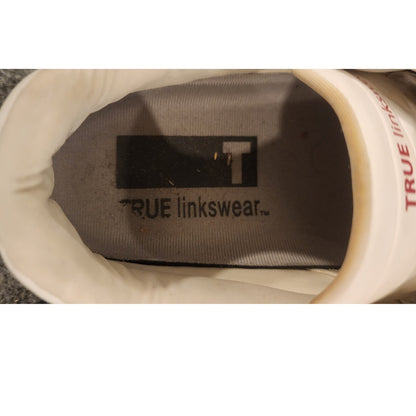 True Linkswear Mens Golf Shoes Size 11 White Leather Spikeless