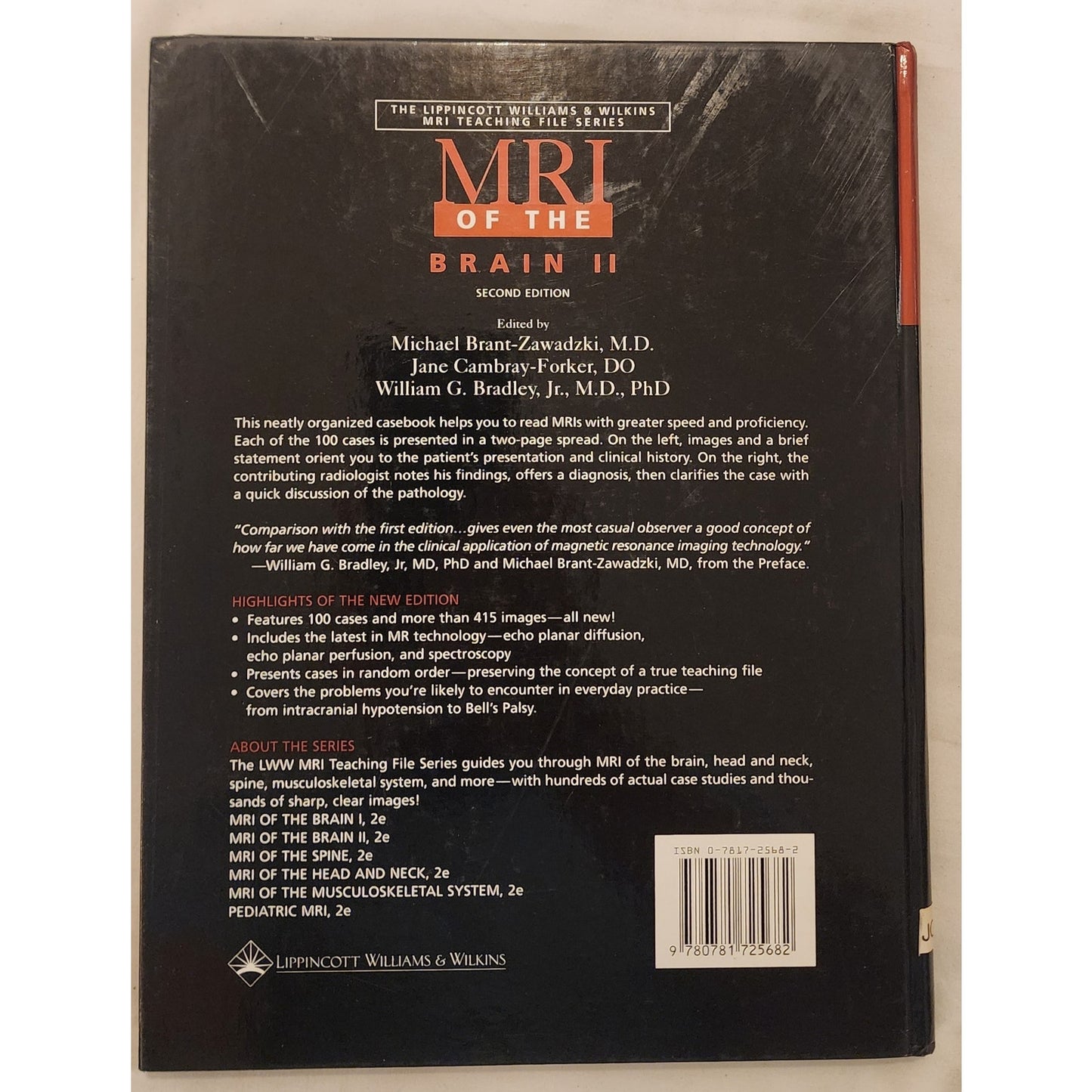 MRI of the Brain Volume 1 and 2 Set 2nd Ed 2001 Hardcover Like New
