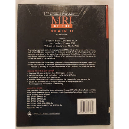 MRI of the Brain Volume 1 and 2 Set 2nd Ed 2001 Hardcover Like New