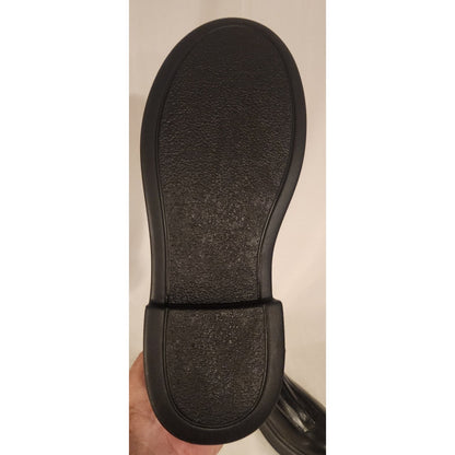 Coutgo Women’s Platform Ankle Boots Black Size 10 – New in Box
