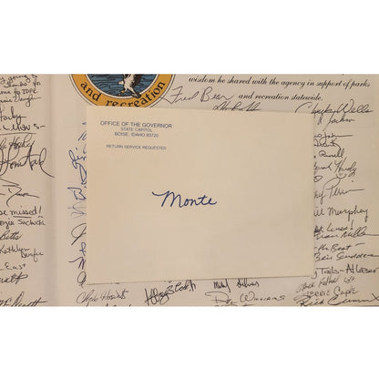 So Incredibly Idaho! Presentation Copy w/ Governor Letter & Signatures HC 1999
