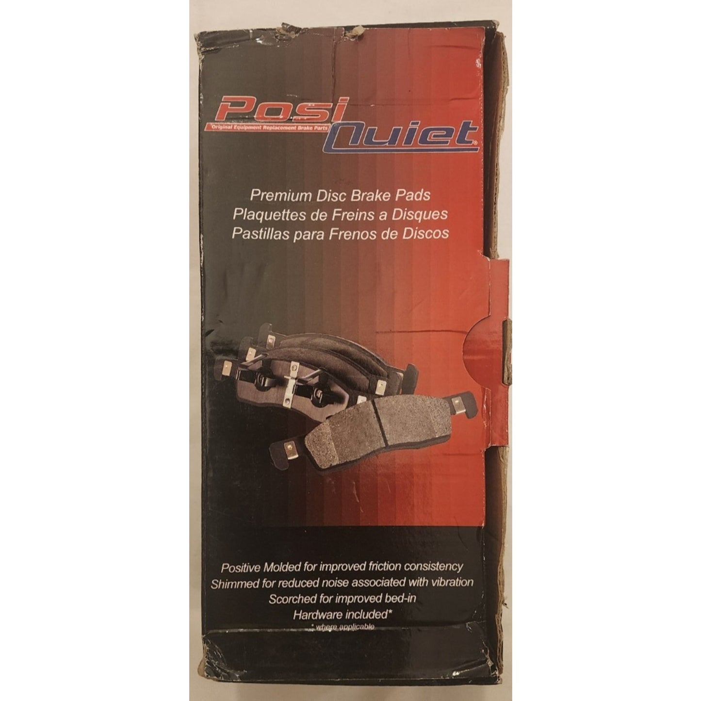 PosiQuiet - 106.07110 - Extended Wear Brake Pad Set - Includes Hardware Kit