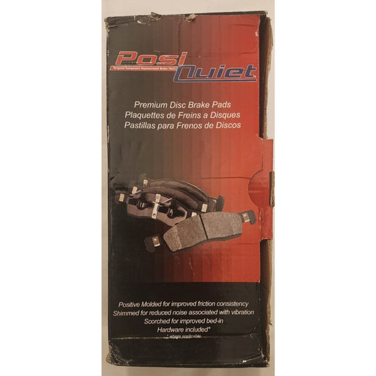 PosiQuiet - 106.07110 - Extended Wear Brake Pad Set - Includes Hardware Kit