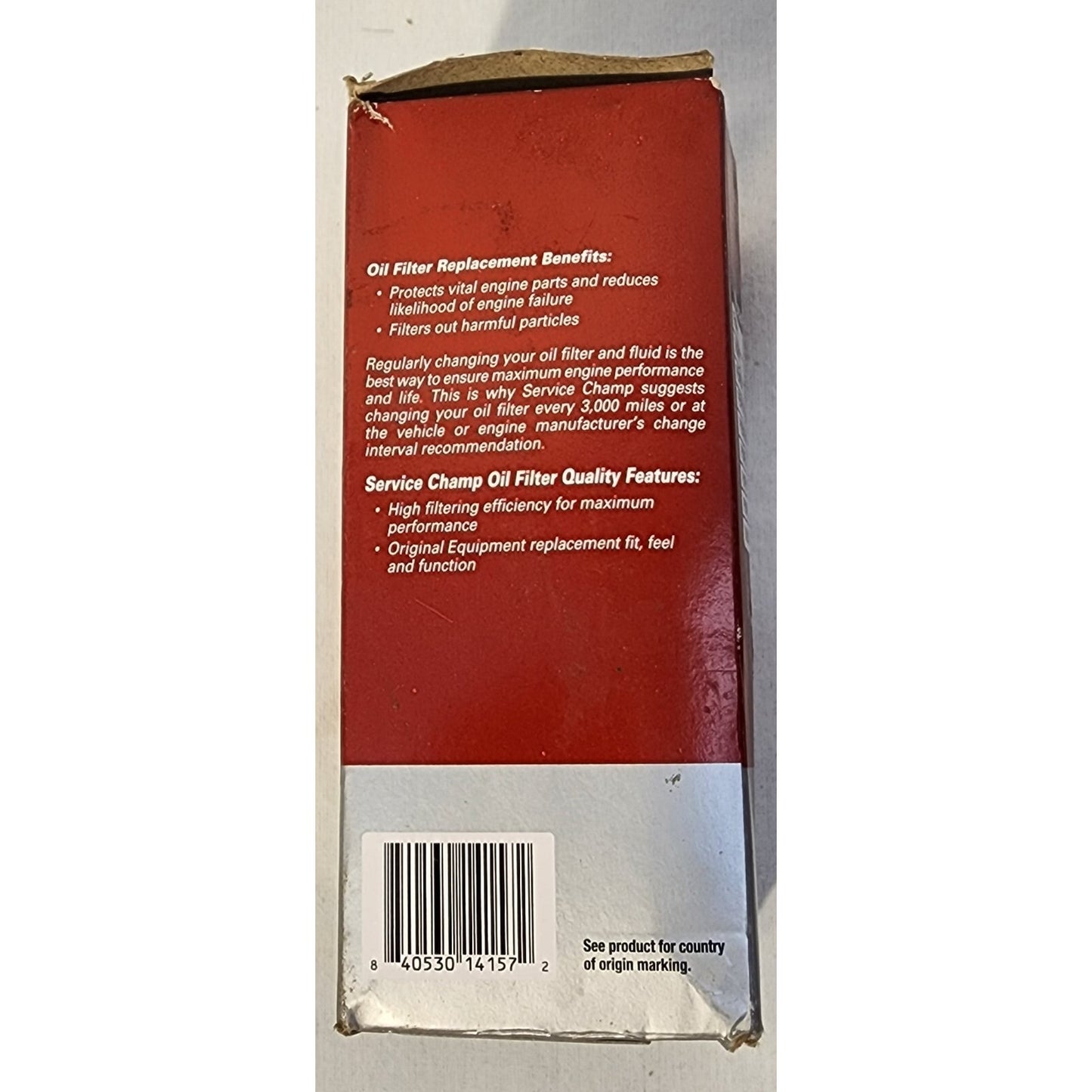 Two (2 - )Service Champ Oil Filters - CF6135 -Chrysler 2012-13, 3.6L engine. NEW