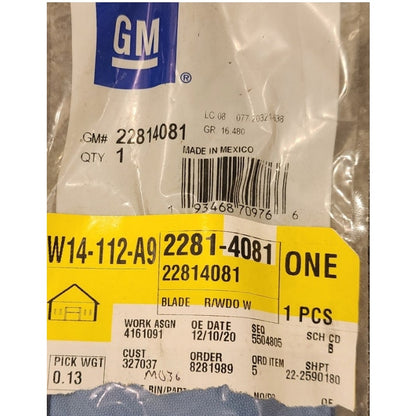 GM Genuine Parts 22814081 Rear Window Wiper Blade Assembly 11.9" GMC Acadia OEM