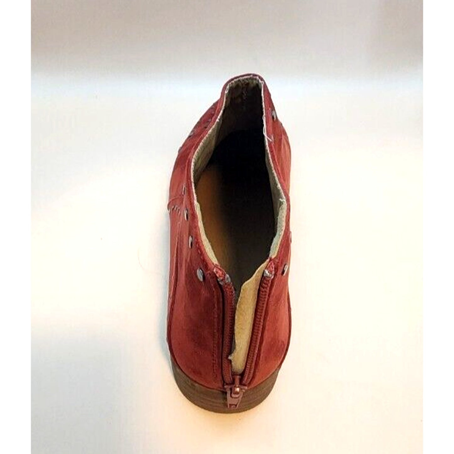 QUPID - Red Studded Ankle Boots - Size 9 - Slightluy Worn, See Pics - CUTE!