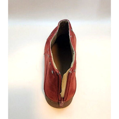 QUPID - Red Studded Ankle Boots - Size 9 - Slightluy Worn, See Pics - CUTE!