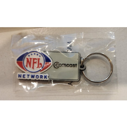 Vintage NFL Network Promotional Metal Tag Keychain Classic Shield Logo Football