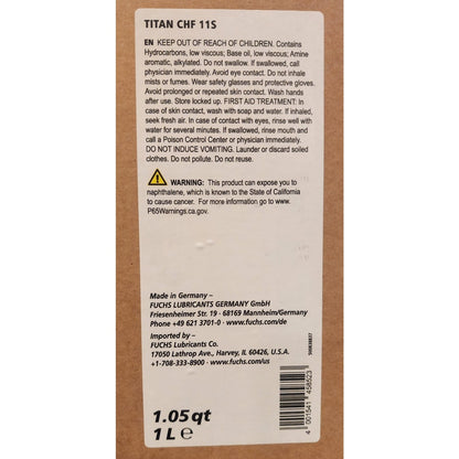 New Case of 6 Fuchs Titan CHF 11S Power Steering Fluid GM 88911975 1 Liter Cans