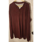 RedHead Mens 2XL Burgundy Thermal Long Sleeve Henley Shirt Button Waffle Knit