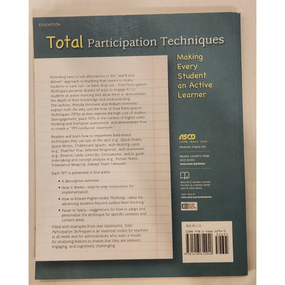 otal Participation Techniques Making Every Student Active Learner Himmele ASCD